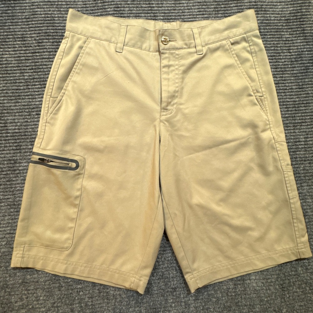 Fila Sport Golf Shorts Men's 30 Khaki‎ Tan Cargo Zipper Pocket